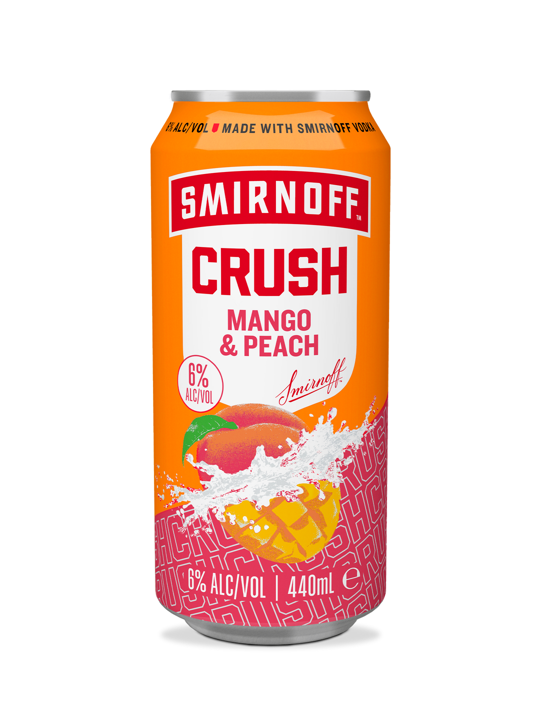 SMIRNOFF CRUSH MANGO & PEACH RTD