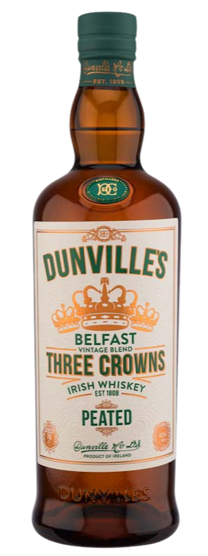 DUNVILLES THREE CROWNS PEATED 700ML (SINGLE UNIT) 43.5%