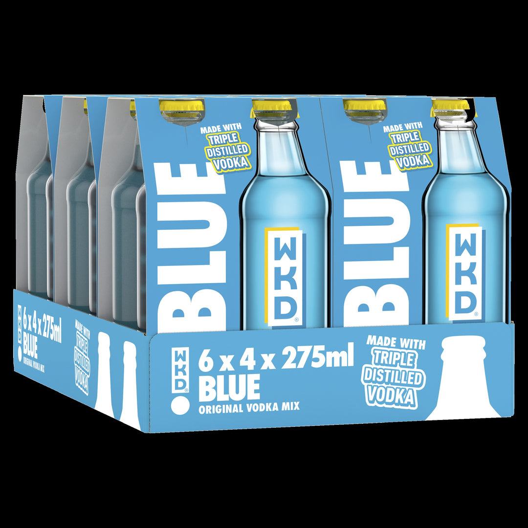WKD BLUE 4PK BTLS (6X4X275ML) 3.4%