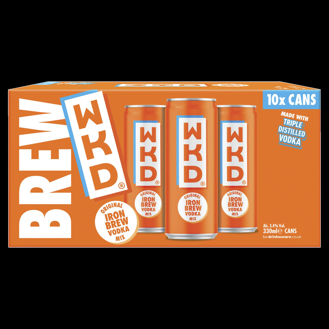 WKD IRON BREW 10PK CANS (10X330ML) 3.4%