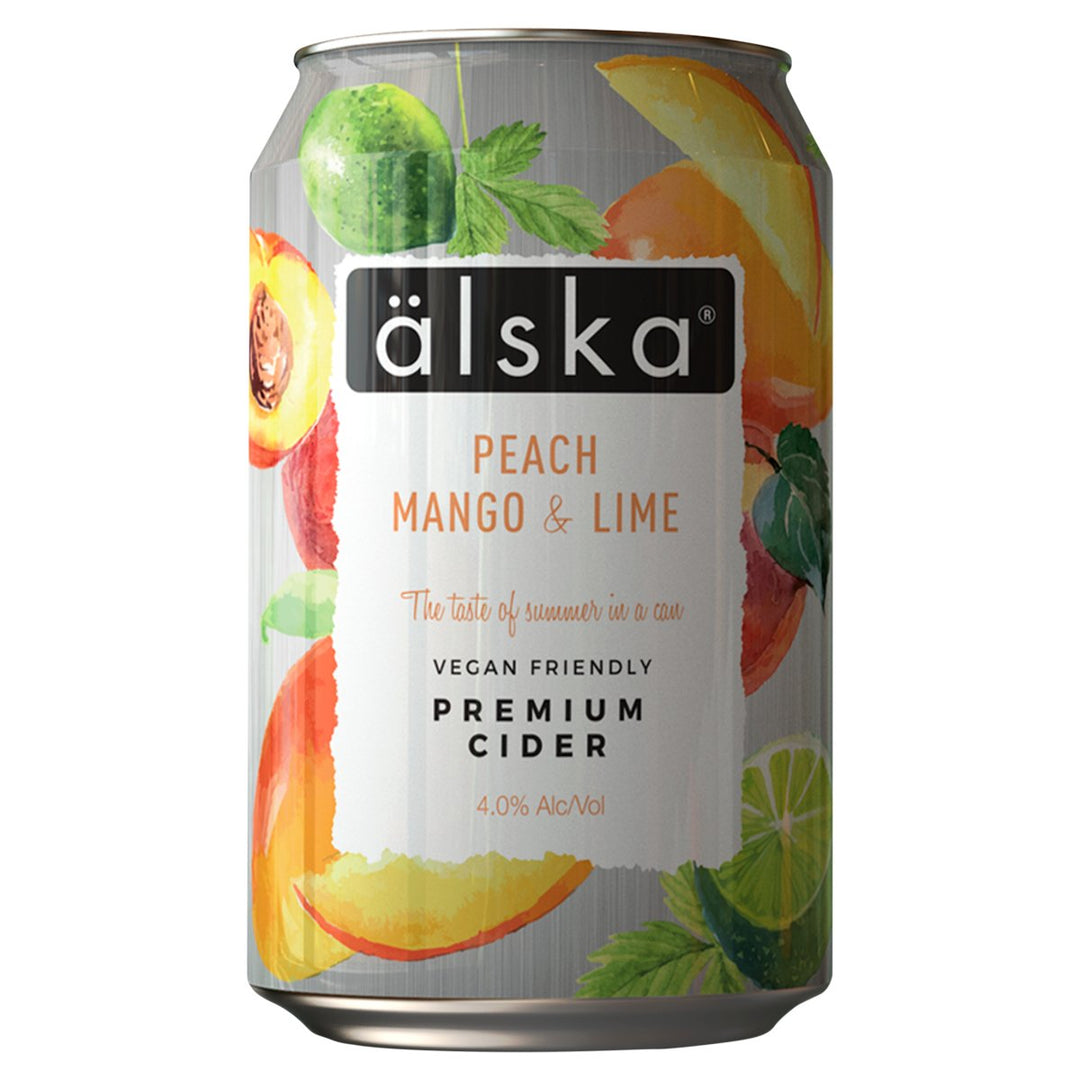 ALSKA PEACH MANGO & LIME 4PK 330ML