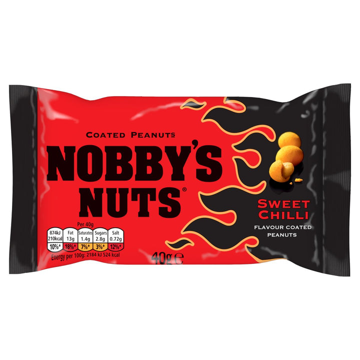 NOBBYS NUTS CARD SWEET CHILLI 40GM