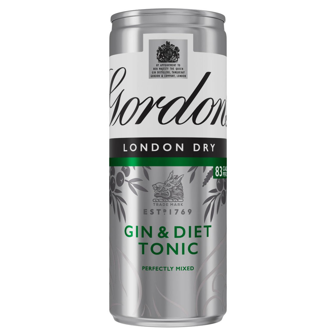 GORDONS & SLIMLINE TONIC CANS