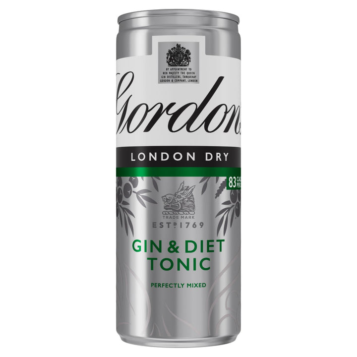 GORDONS & SLIMLINE TONIC CANS