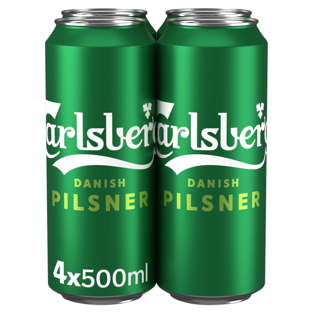 CARLSBERG CANS 4PK 500ML