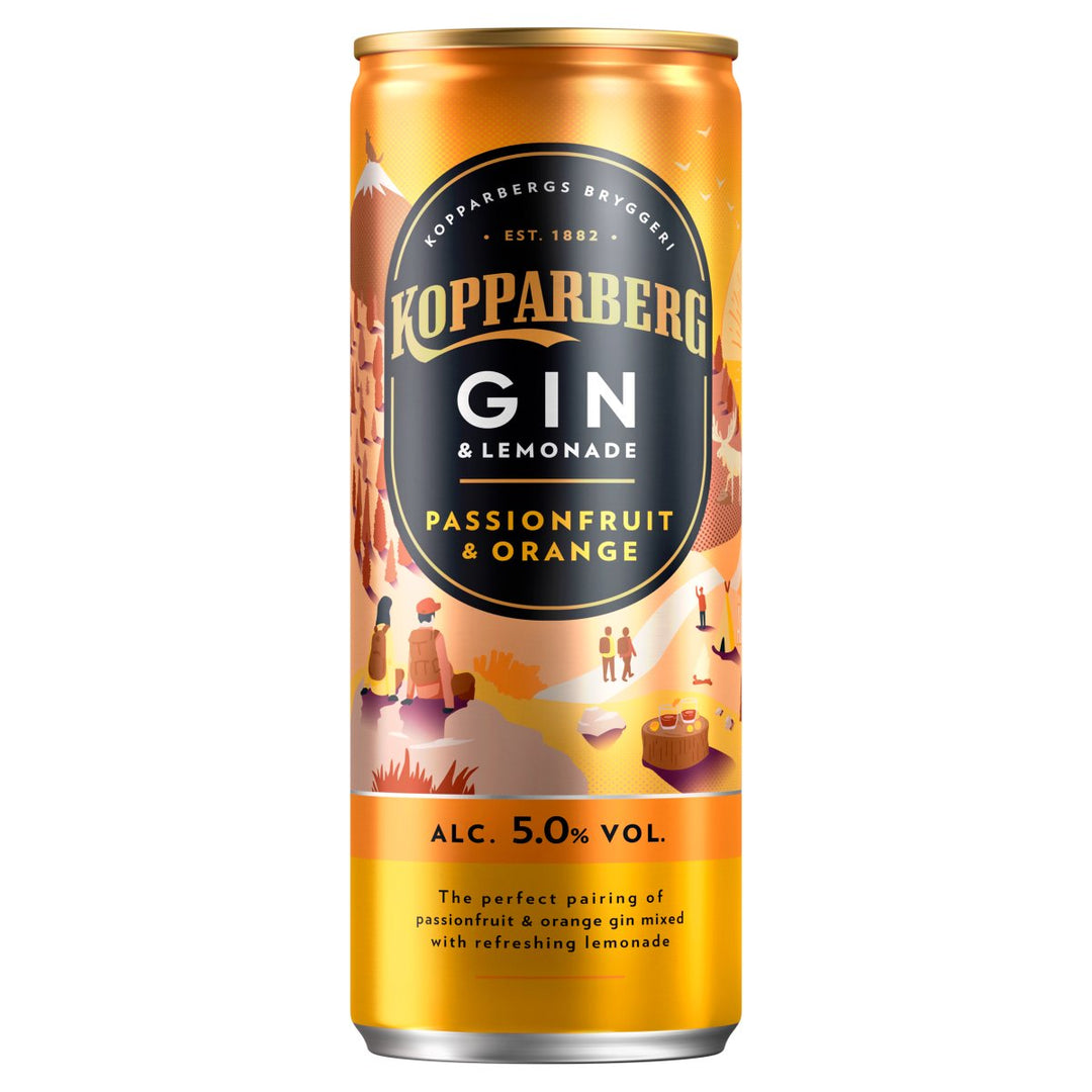 KOPPARBERG GIN CANS PASSIONFRUIT 12X250ML