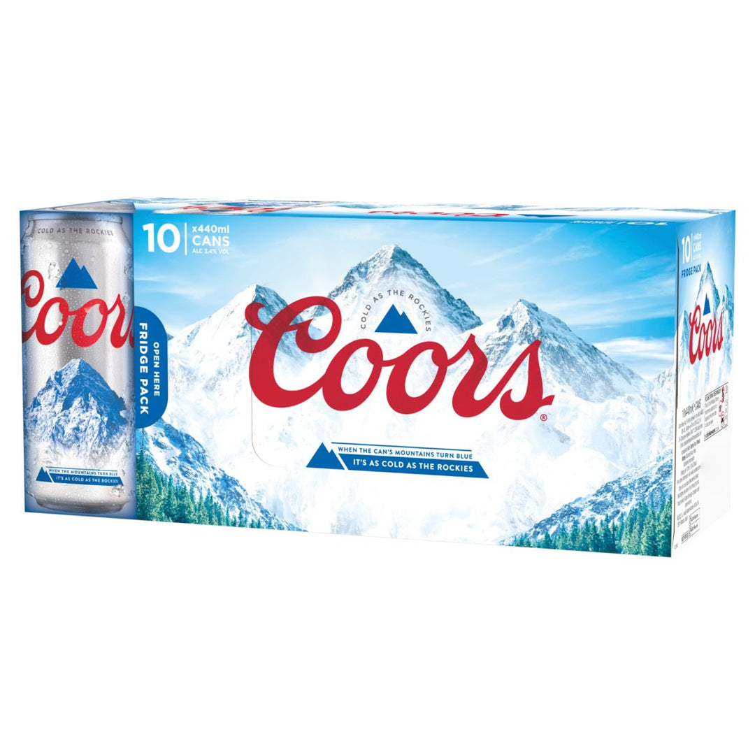 COORS 10PK CANS (10X440ML) 3.4%