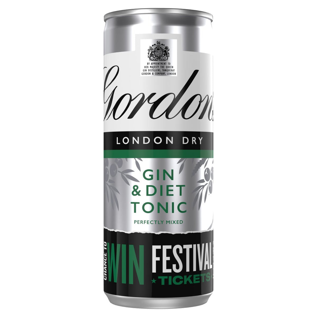 GORDONS & SLIMLINE TONIC CANS