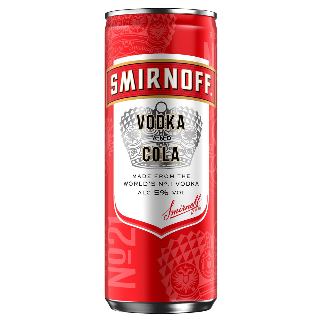 SMIRNOFF & COLA CANS