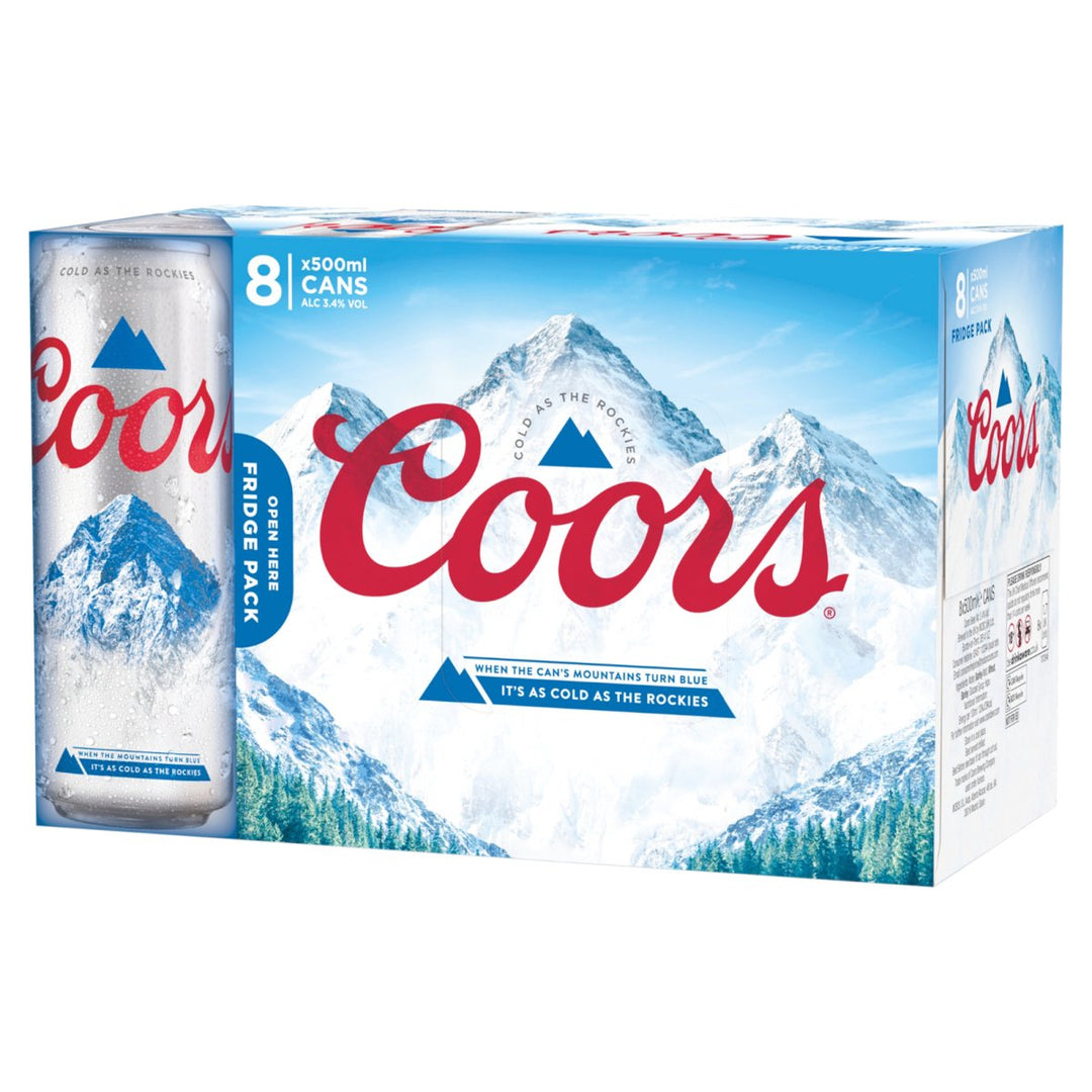 COORS 8PK CANS (3X8X500ML) 3.4%