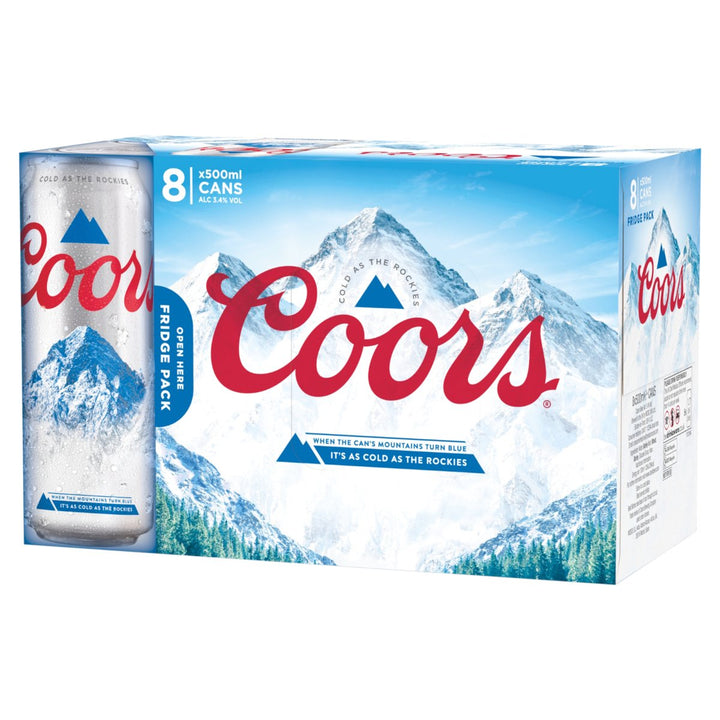 COORS 8PK CANS (3X8X500ML) 3.4%