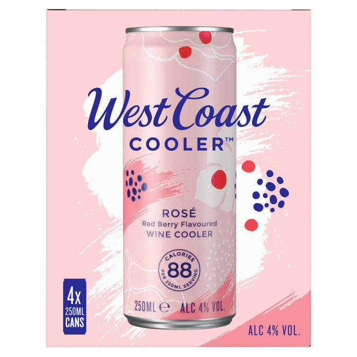 WEST COAST COOLER ROSE CANS